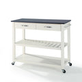 Kitchen Prep Cart White/Black L907