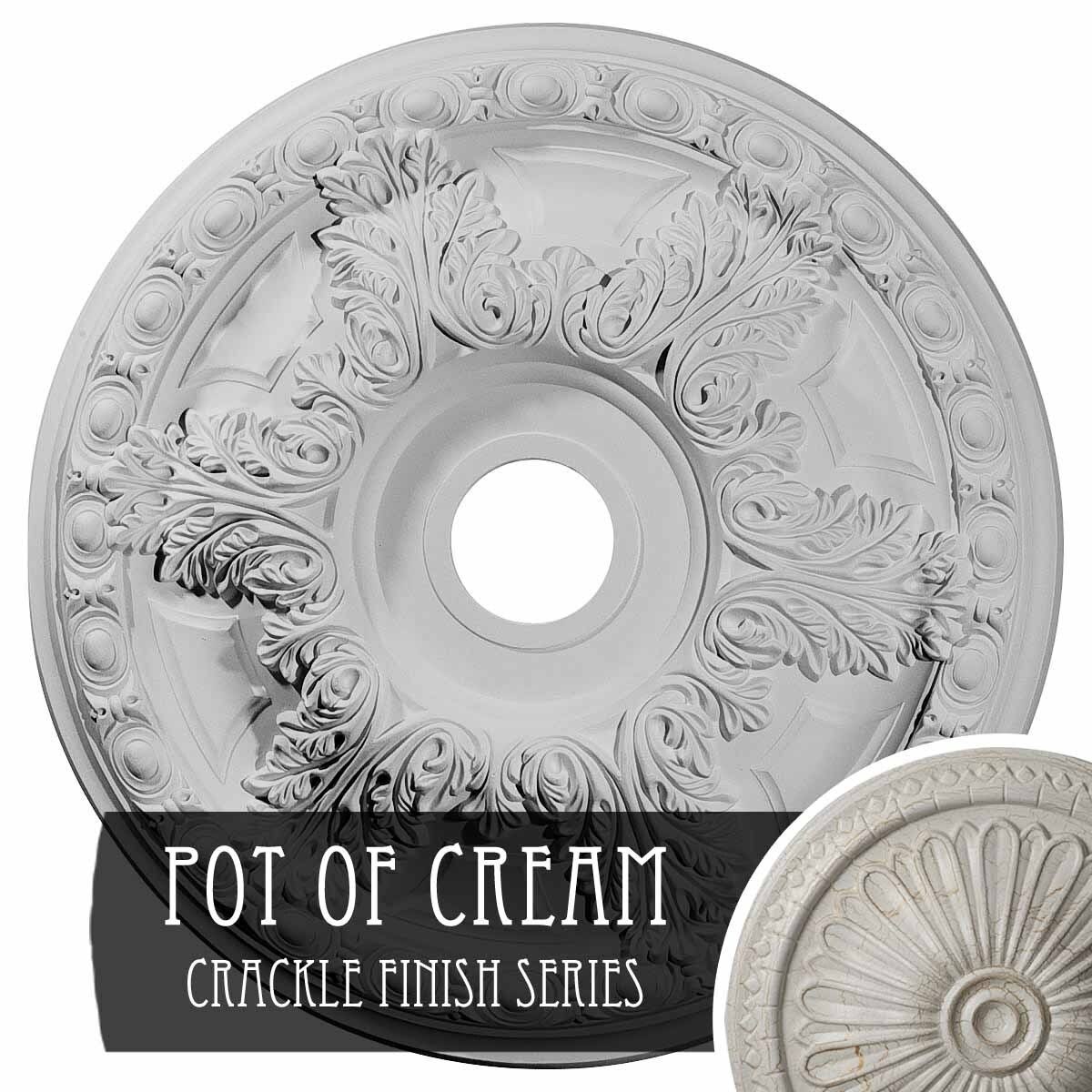 23 3/8x22OD x 3 5/8x22ID x 2 1/2x22P Ceiling Medallion A4292