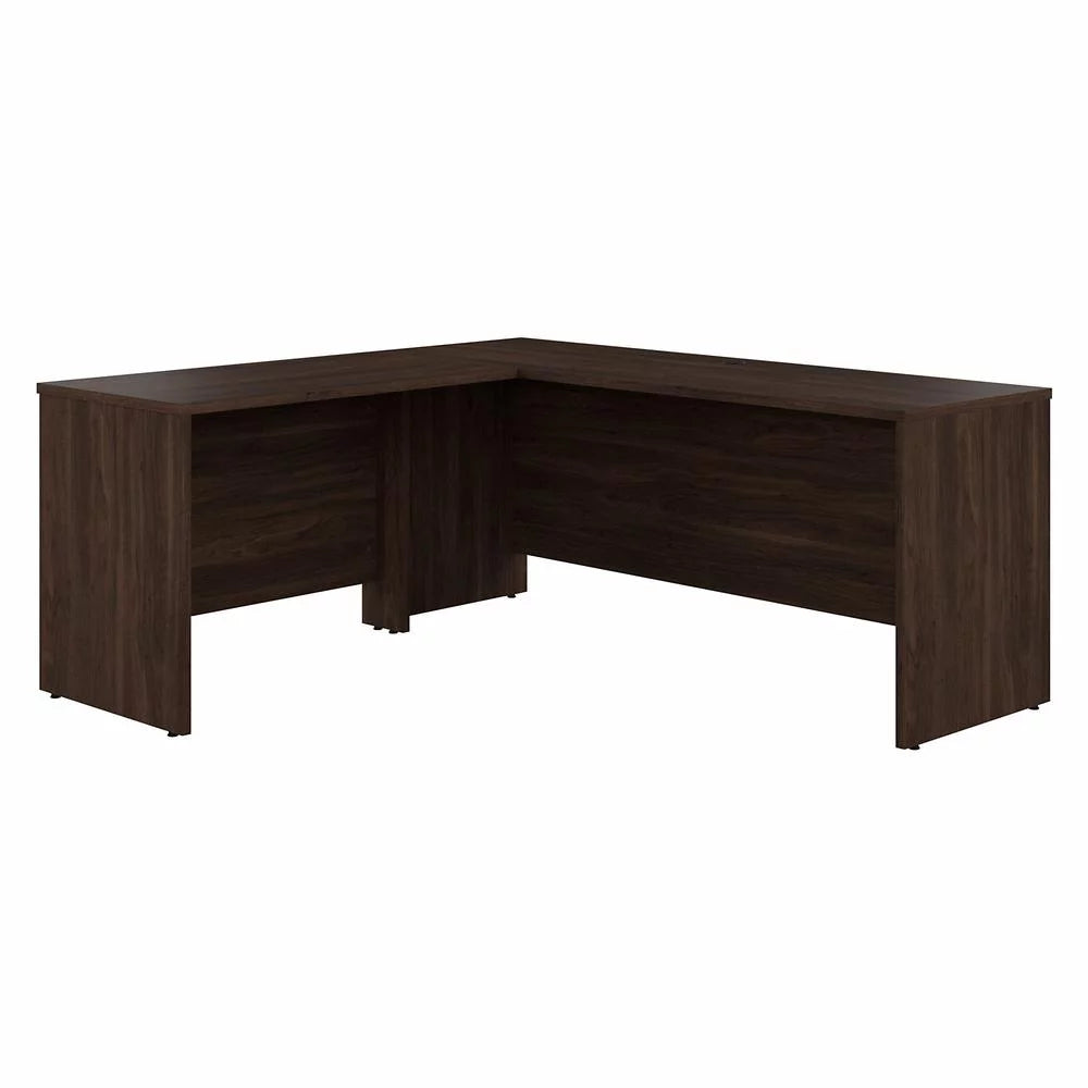 Black Walnut L Shaped Desk K621500