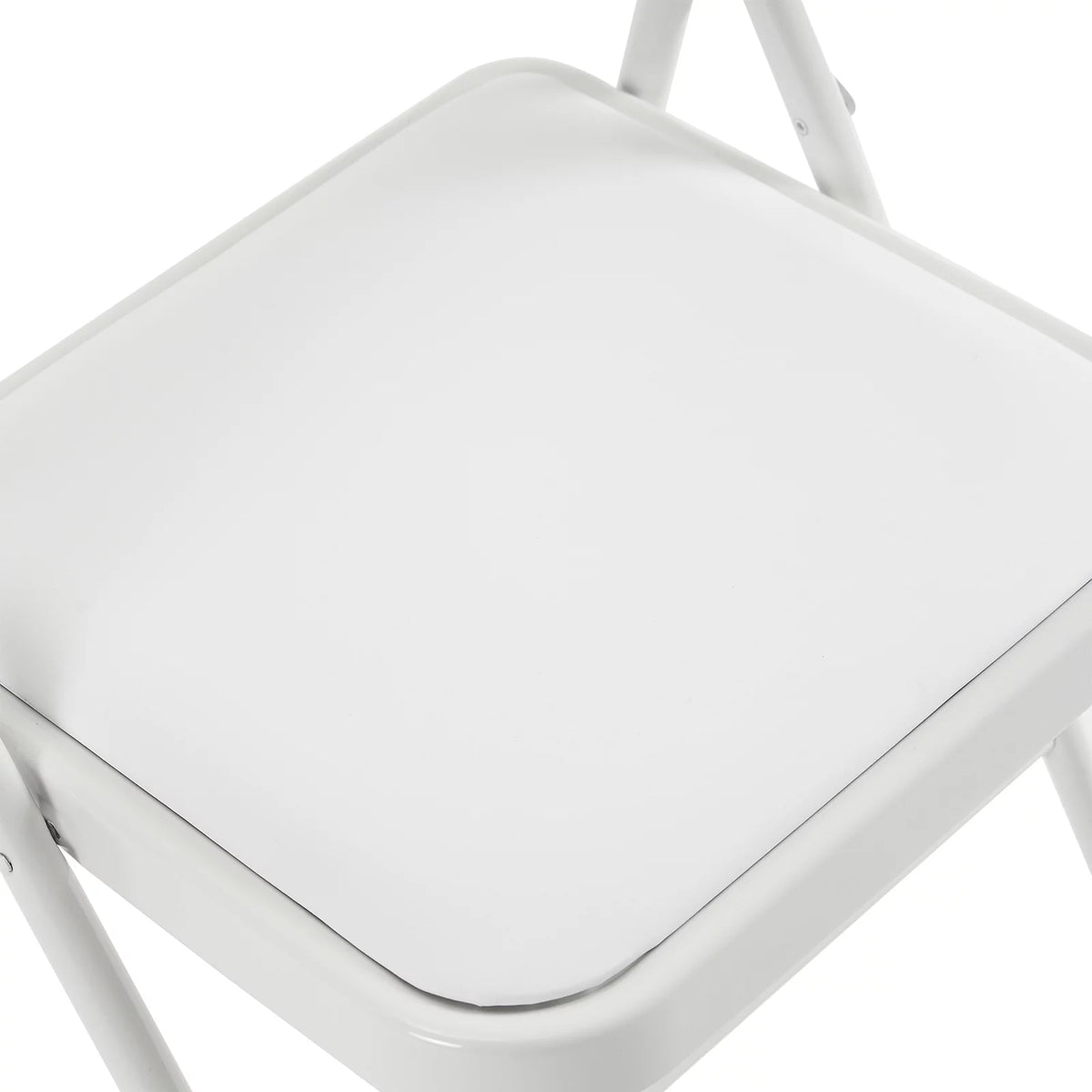 6 Pack Black Folding Chairs Cushioned Padded Seat Metal Frame N56191