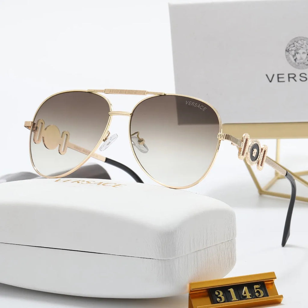 Fashion Double Layer Frame Elliptical Polarized Sunglasses B537117