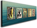 Fishing Name Alphabet Art Block Mount X304