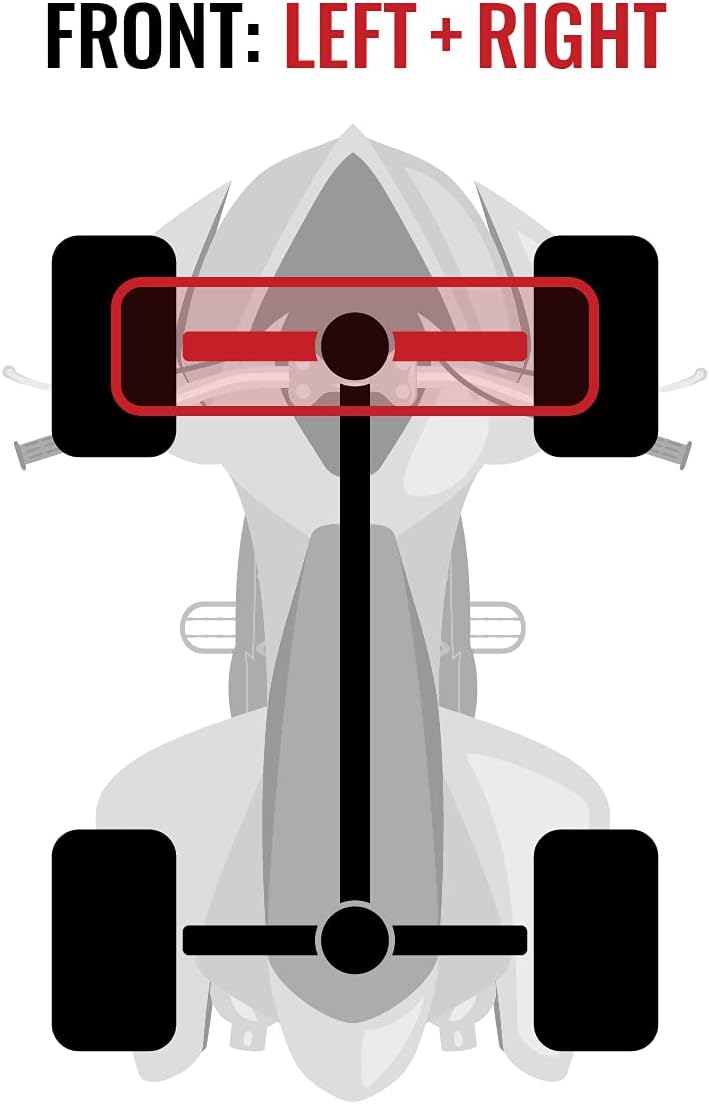 Front Left Right Axles Pair for Can-Am Renegade 800 4X4 K7999