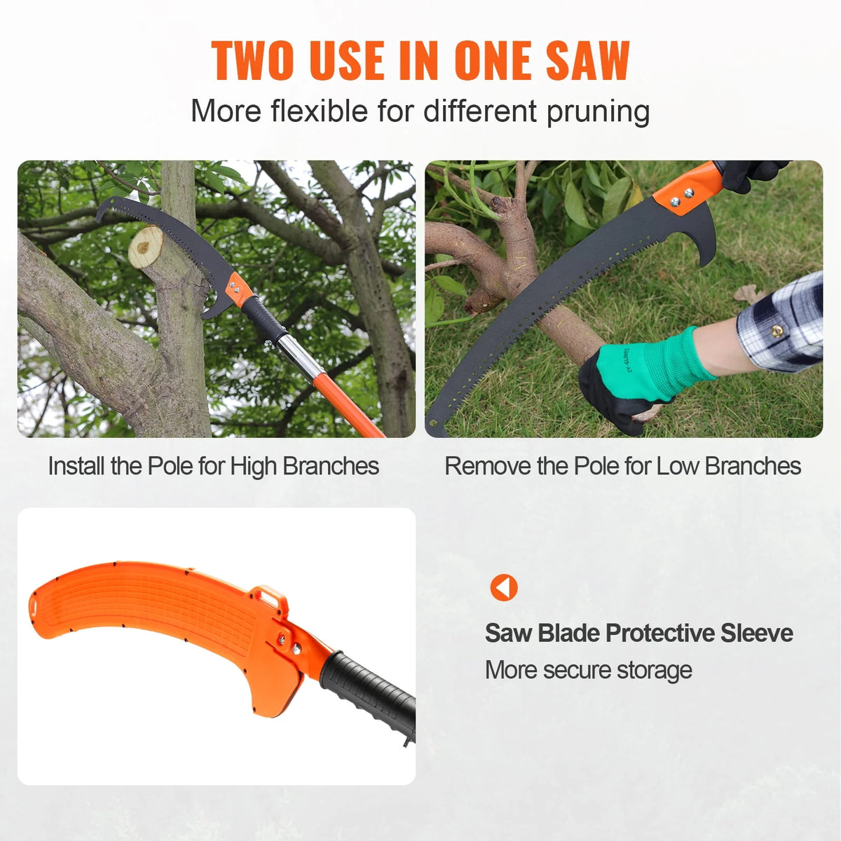 Extendable Fiberglass Pole Saw X1196