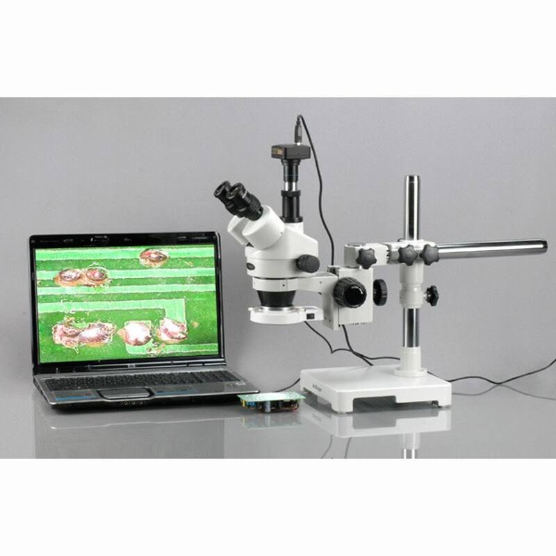 Trinocular Zoom Stereo Microscope with 54 LED Light R461