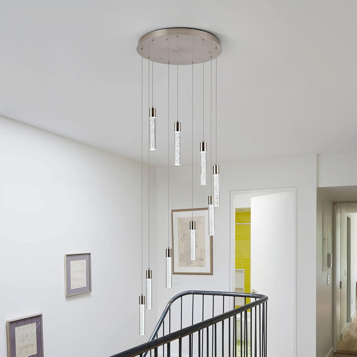 Crystal Chandelier Light Fixture, 9 Lights U26736