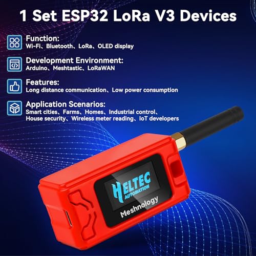 ESP32 LoRa V3 Development Board 4-in-1 Set with 915MHz Antenna V1518