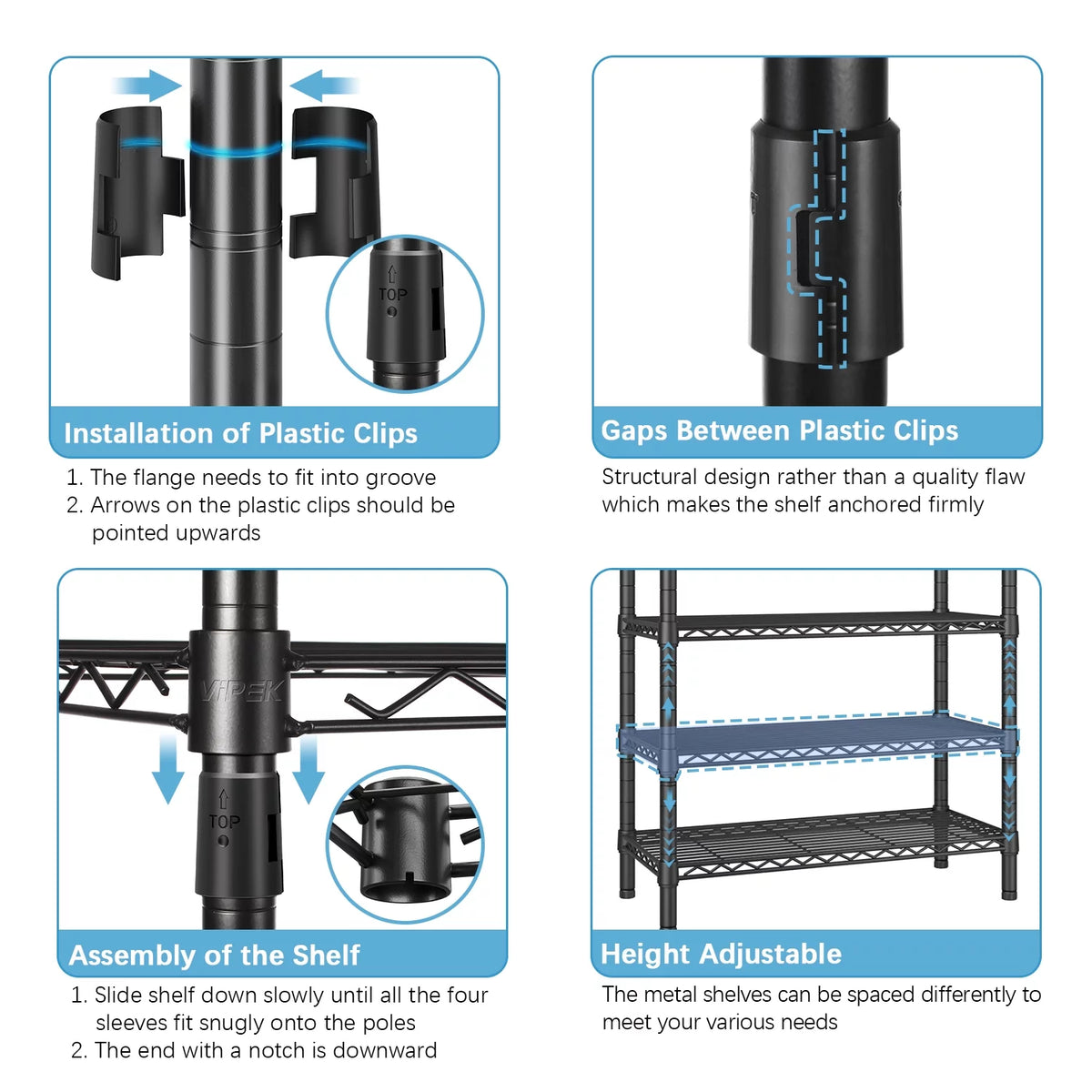 L Shaped Corner Closet System Black D850422