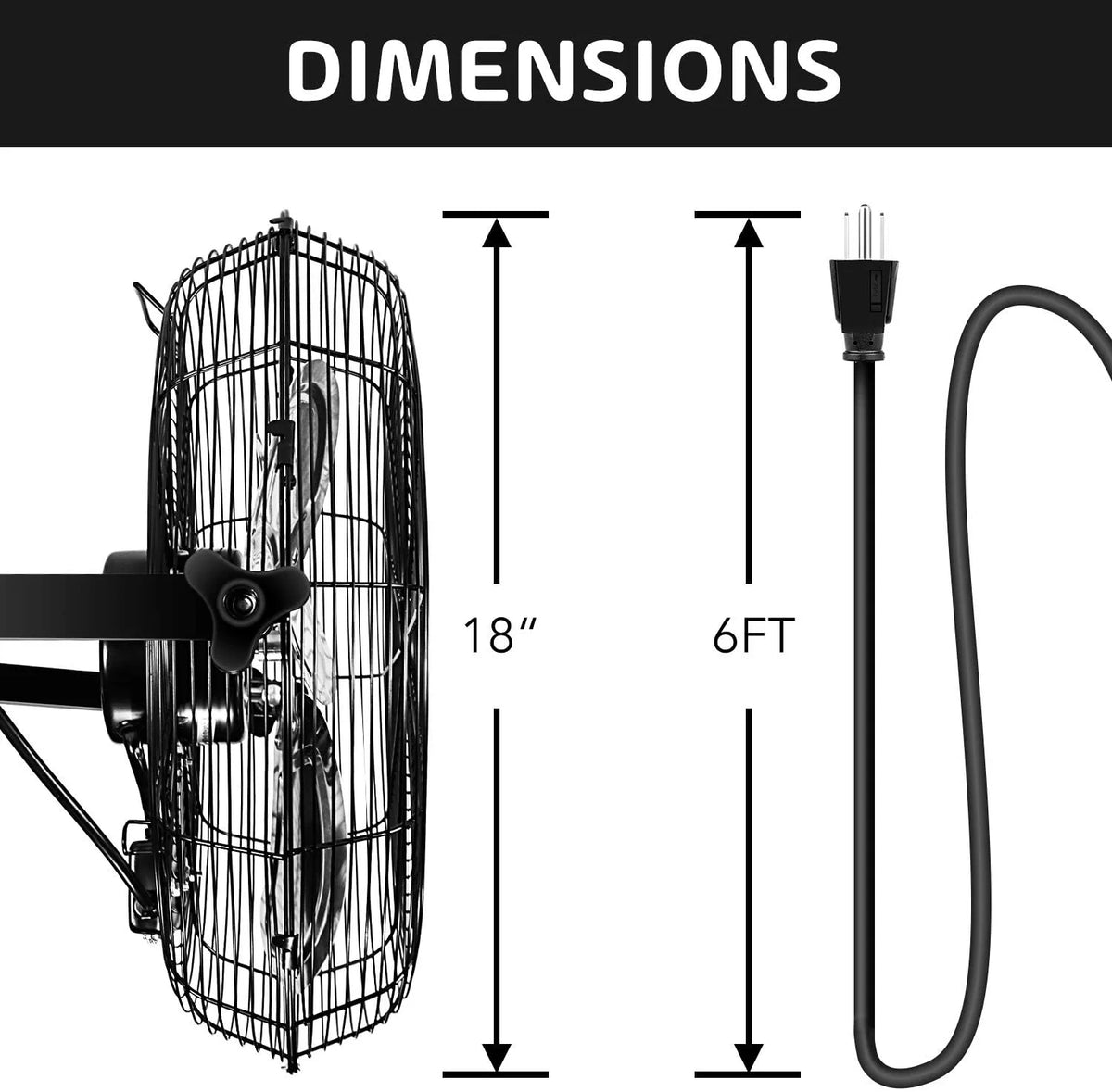 18'' 3 Speed Metal Ventilation Fan 2-Pack S646000