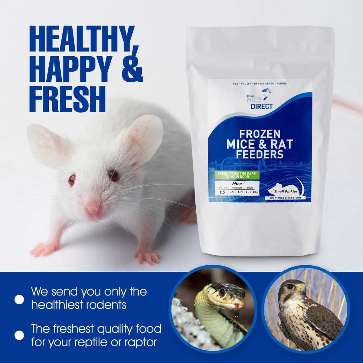 Frozen Mice Feeders Combo Pack, 150 Count O2635