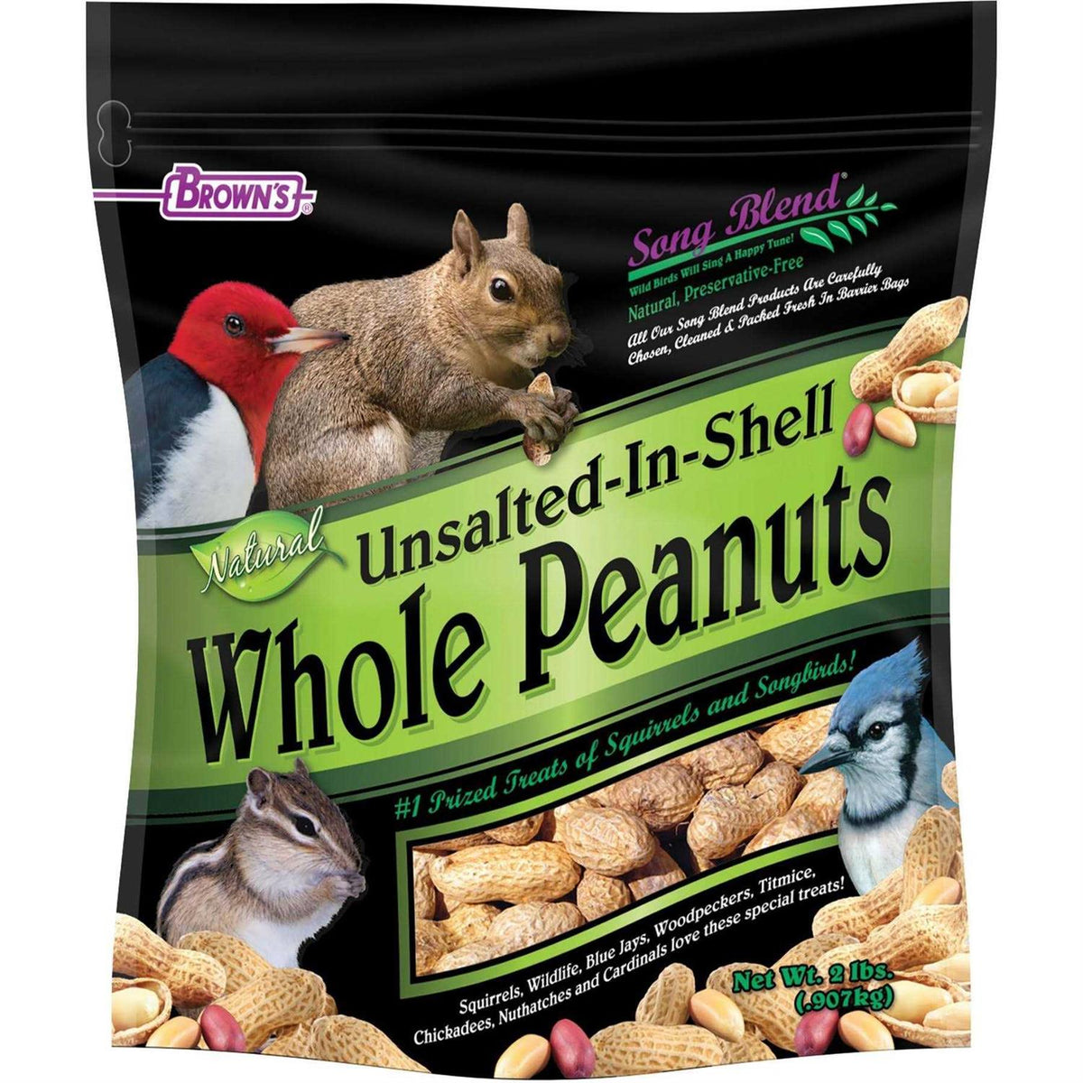 Unsalted In-Shell Whole Peanuts Bird Food D395520