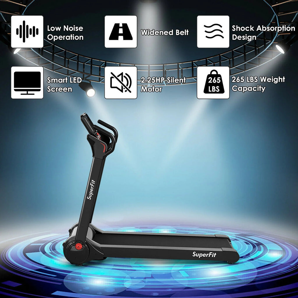 2.25HP Folding Electric Treadmill J979802