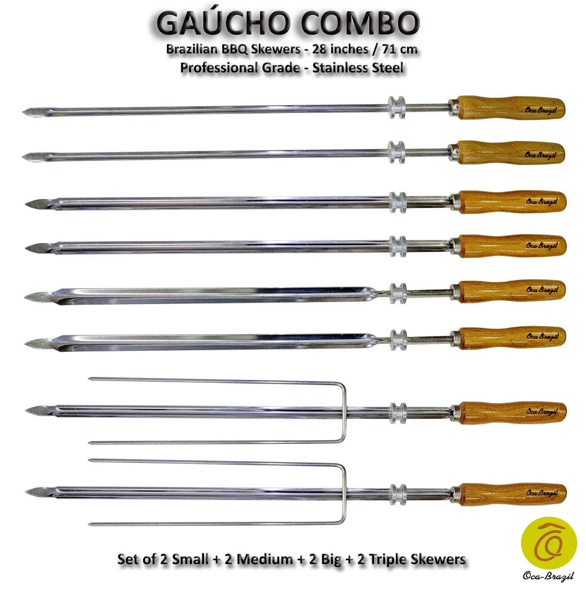 Set of 8 Brazilian Skewers G68650