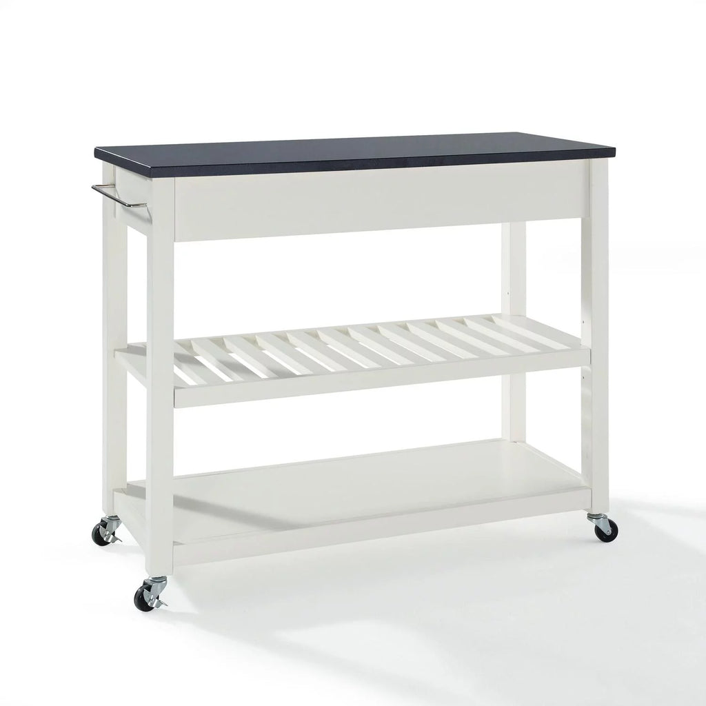 Kitchen Prep Cart White/Black L907