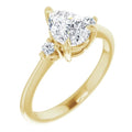 1 1/4Ct Pear Shape Lab Grown Diamond Engagement Ring N703