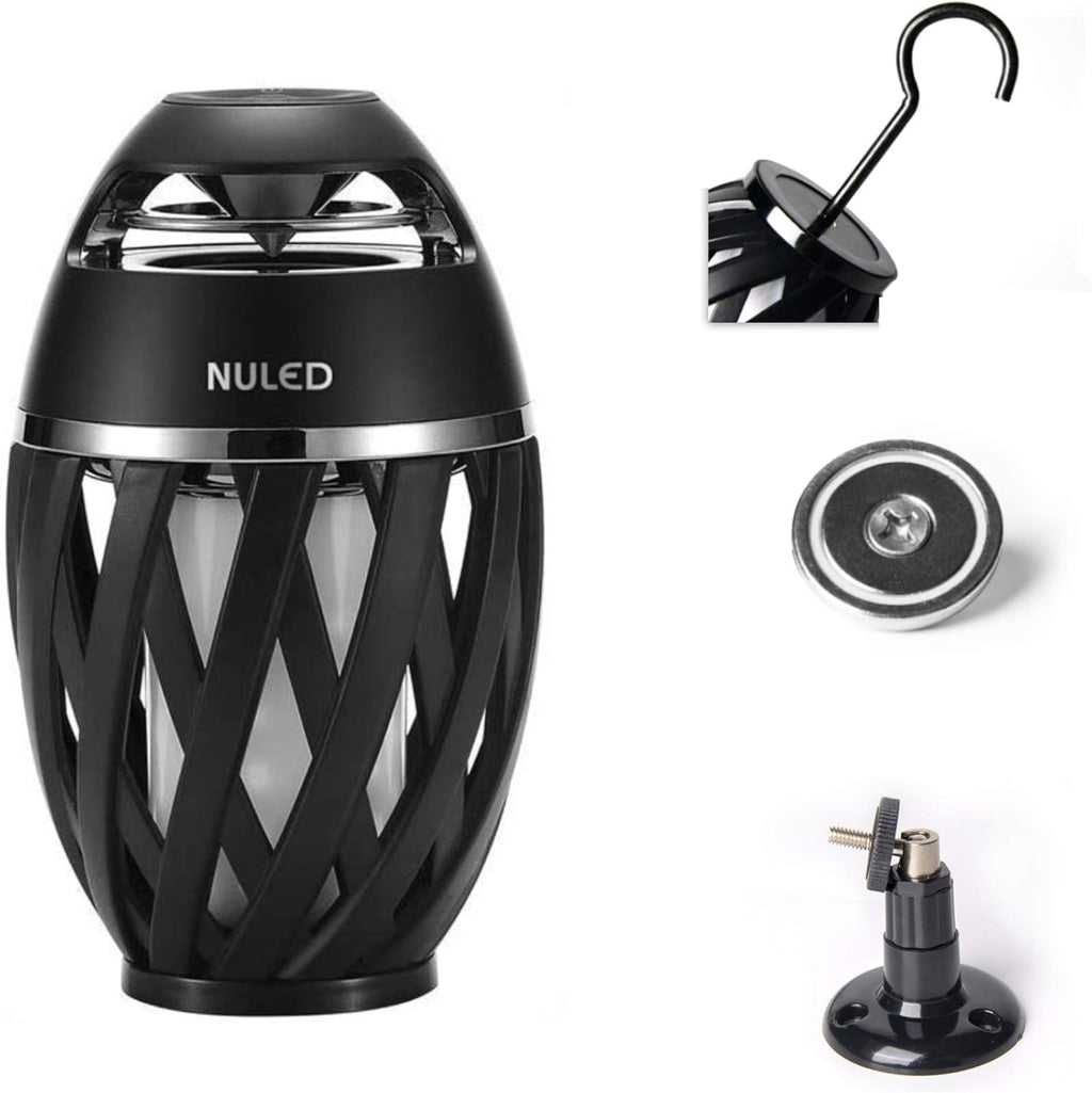 2 Pack Outdoor Bluetooth Speakers with LED Flame A9157
