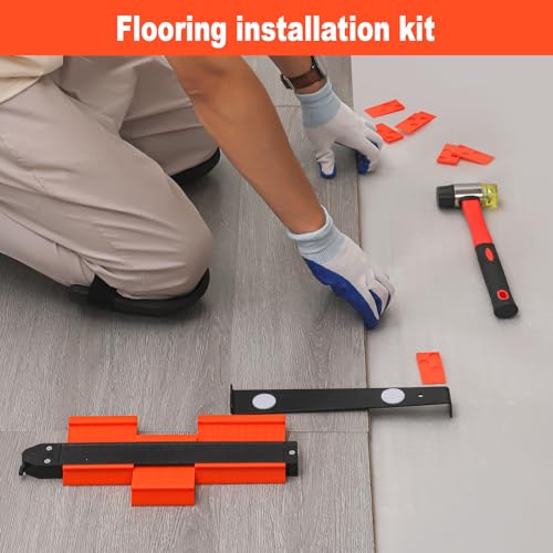 Laminate Wood Flooring Installation Hammer with Tapping Block and Knee Pad B851508