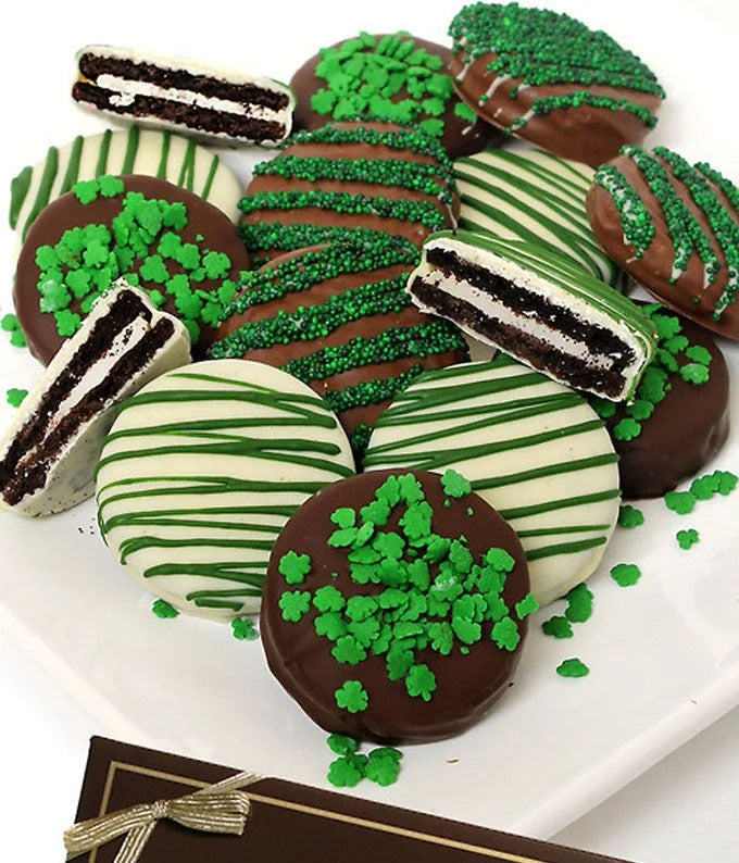 St. Patrick's Day Belgian Chocolate Covered Oreos 12 Pieces R43646