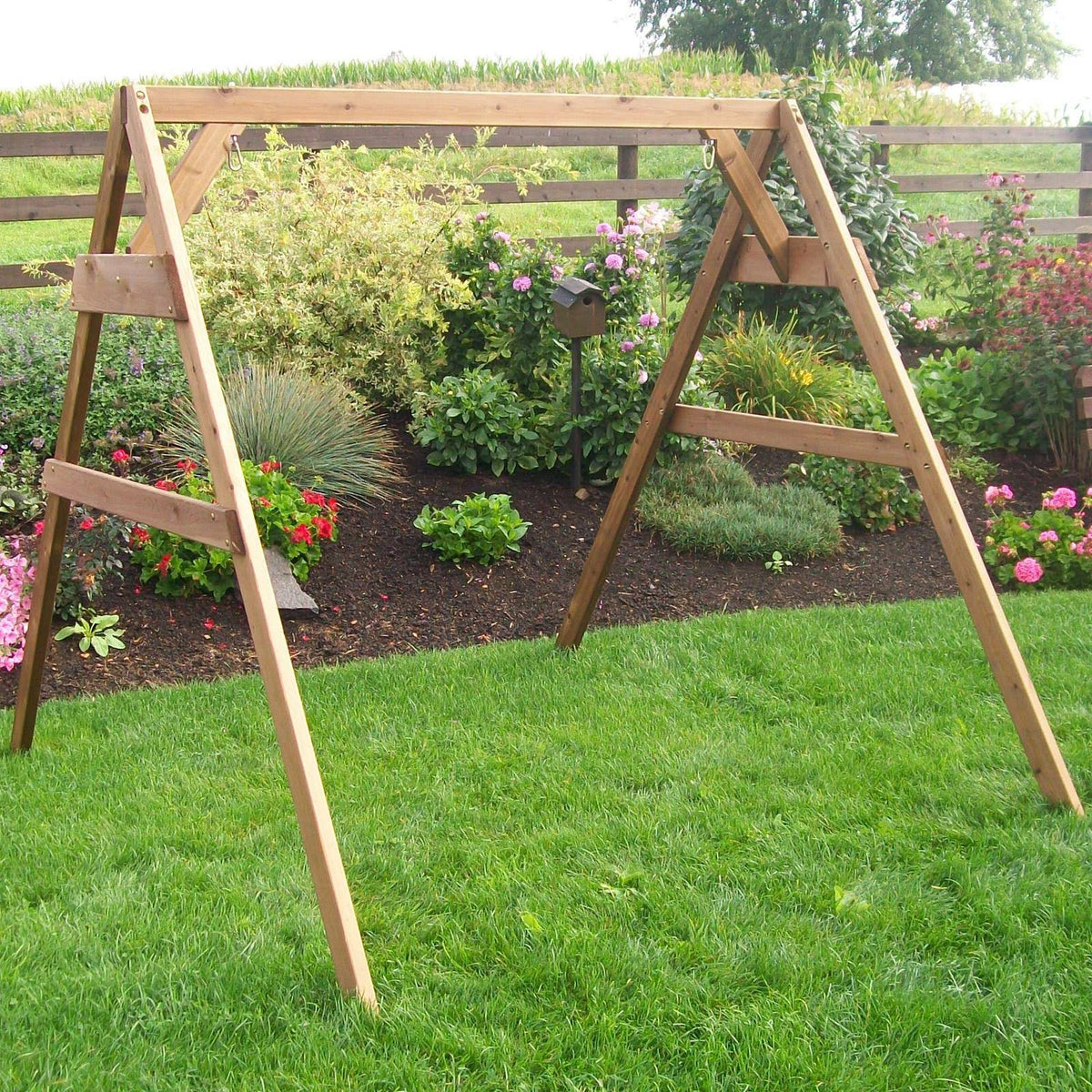 Western Red Cedar A-Frame Swing Stand U8407