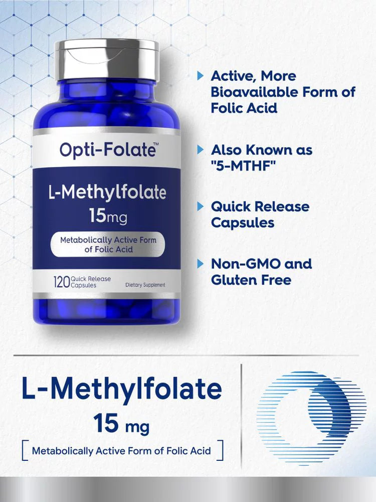 L Methylfolate 15mg 120 Capsules Z795