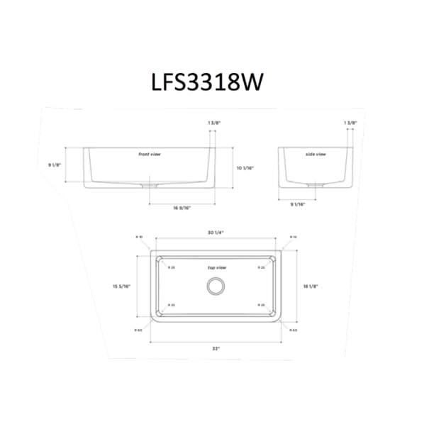Reversible Fireclay Farmhouse Sink Y681