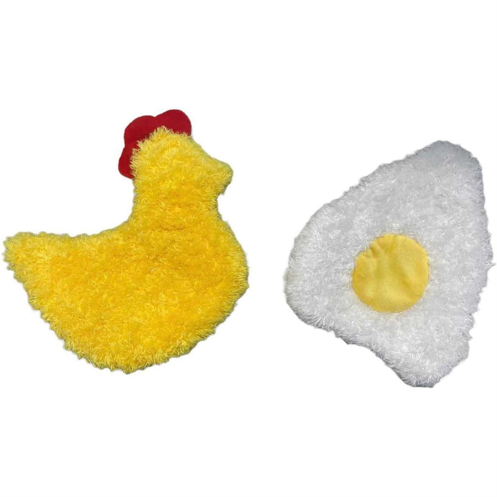 Chicken and Egg Paper Crinkle Squeaker Toys O69110