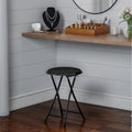 Black 18-inch Folding Stool P273