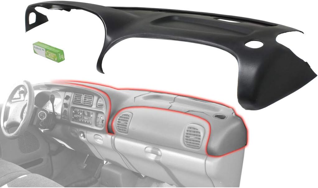 Black Dash Cover for Dodge Ram 1500 2500 3500 1998-2002 C7258