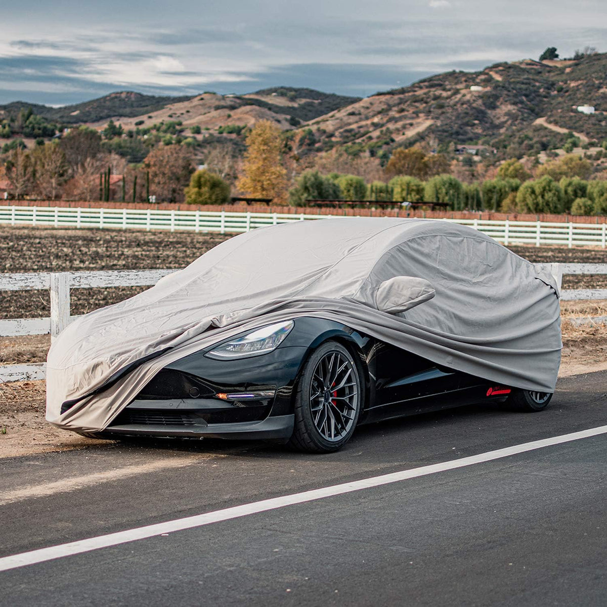 Outdoor Car Cover with Storage Bag Y205460