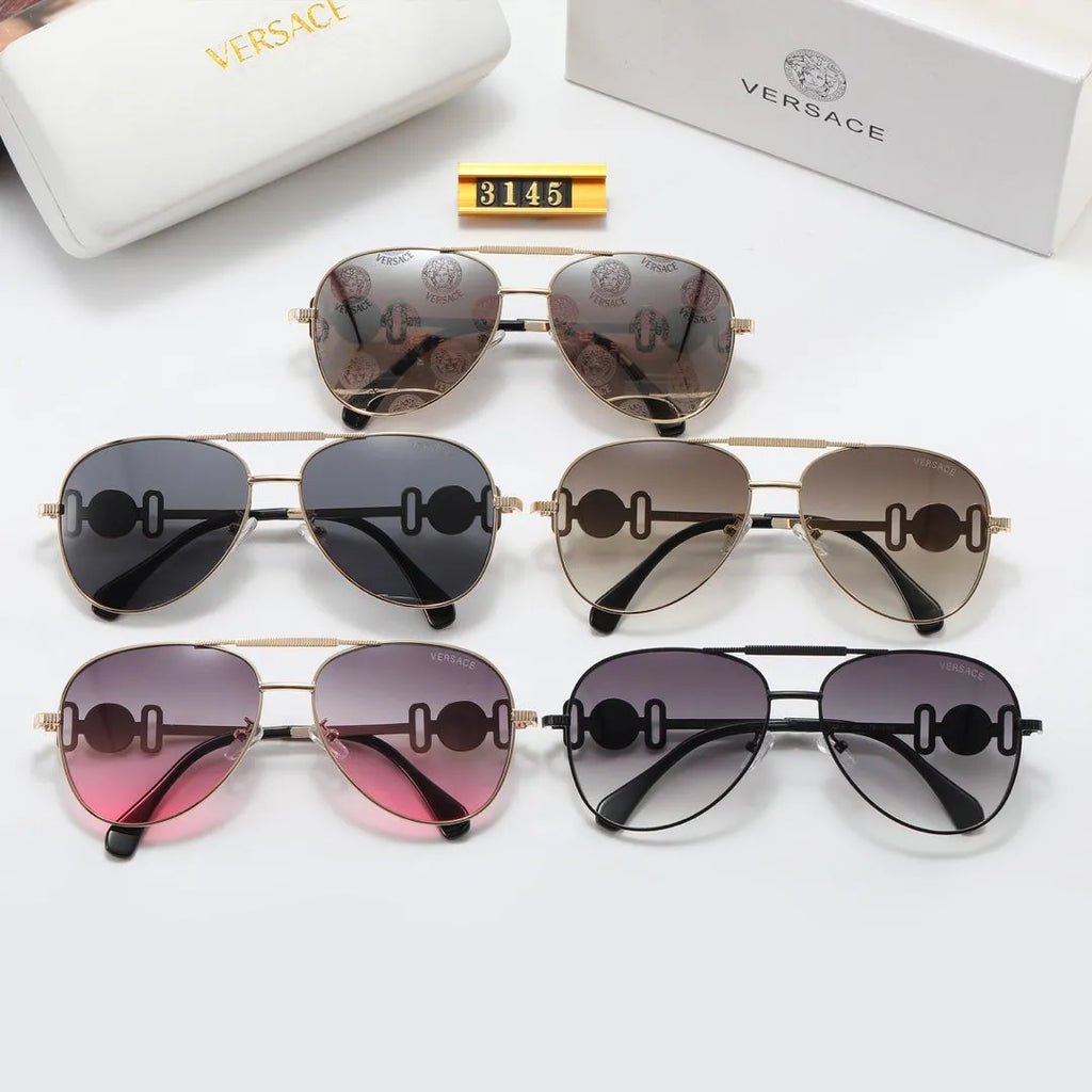 Fashion Double Layer Frame Elliptical Polarized Sunglasses B537117