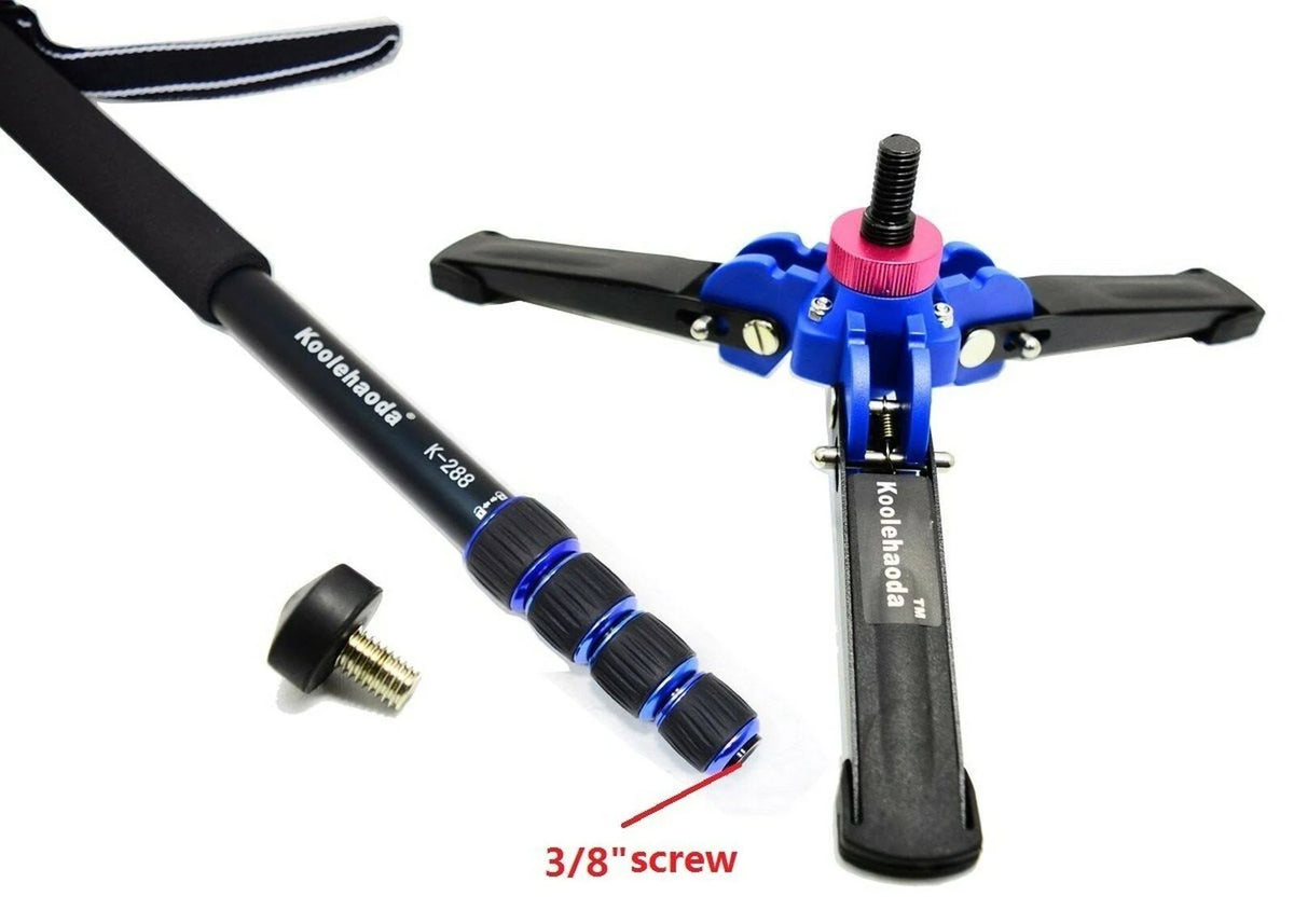 65-inch Aluminium Camera Monopod with Folding Three Feet Support Stand F3929