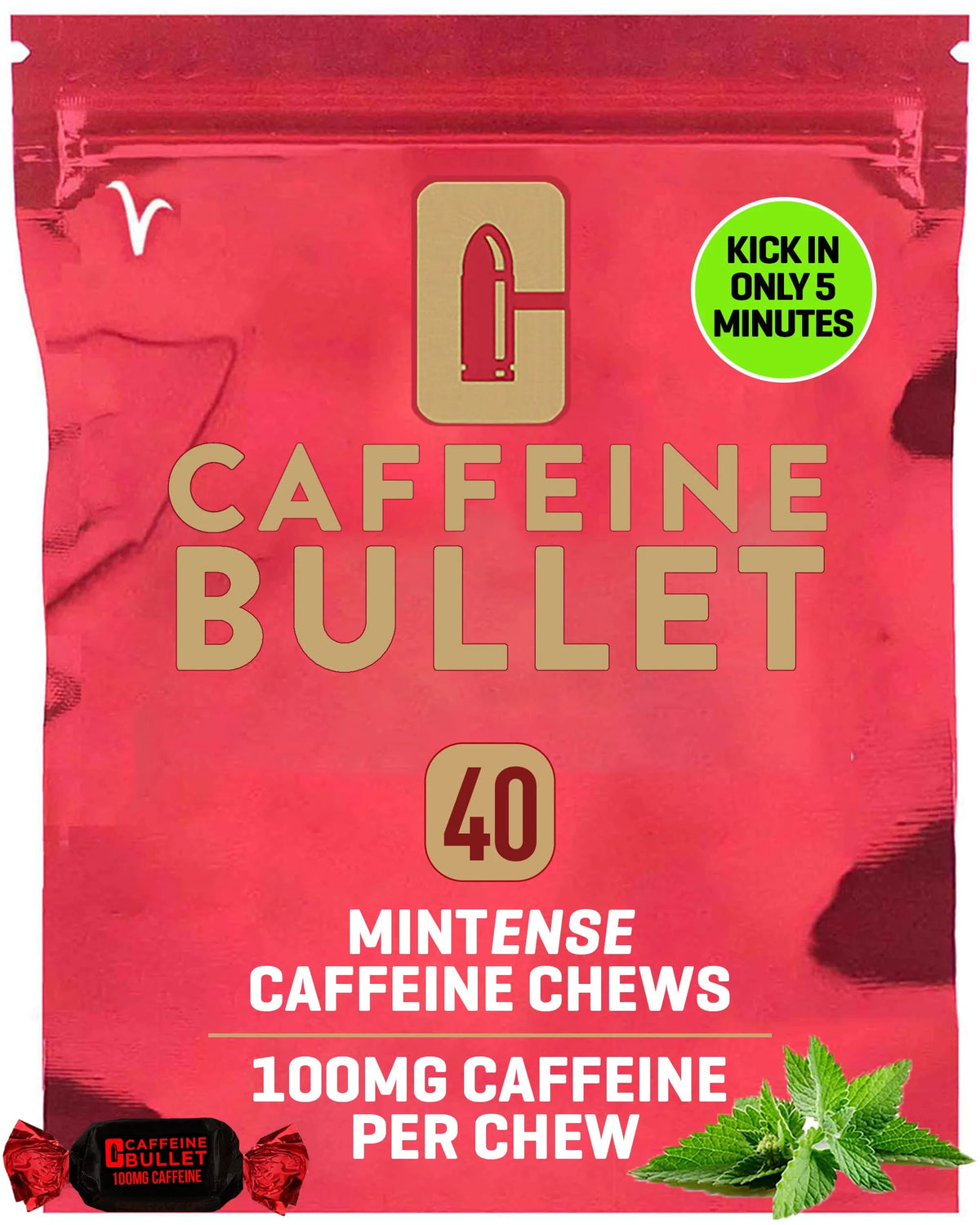 Mint Caffeine Gummies for Adults 4000mg Y899137