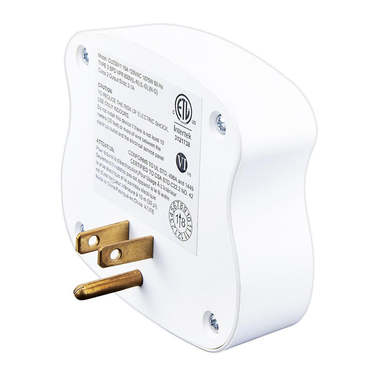 3-Outlet 2 USB Wall Adapter H685351