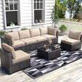 6 Piece Outdoor Patio Furniture Set with Coffee Table B2969