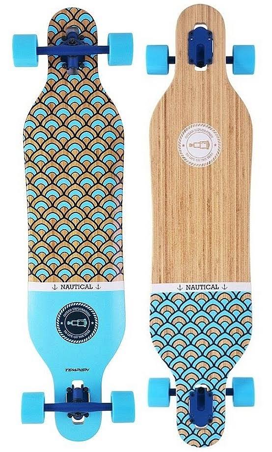 Multicolor Bamboo Longboard A3755