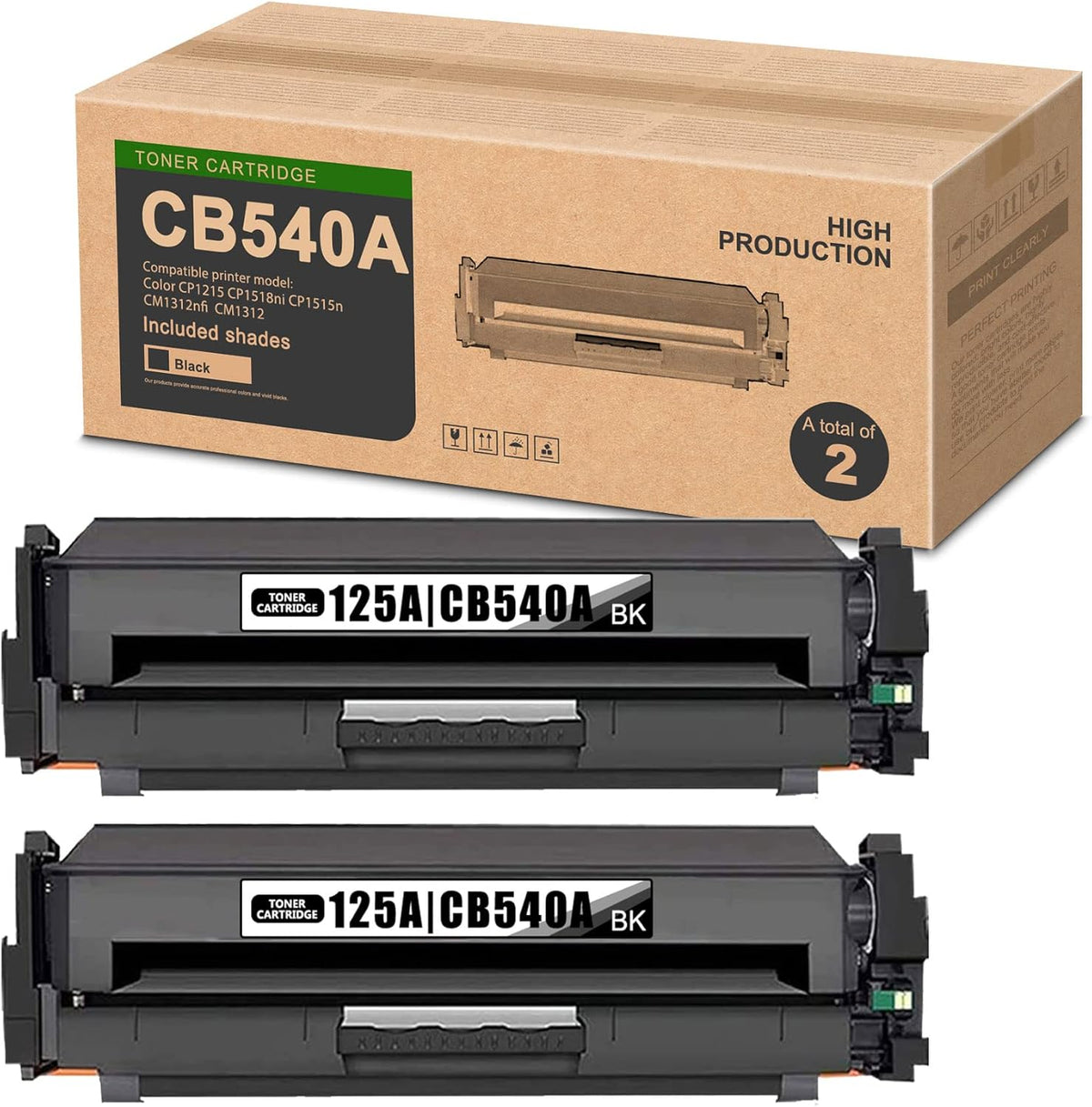 2-Black Remanufactured Toner Cartridge for HP Printer S964