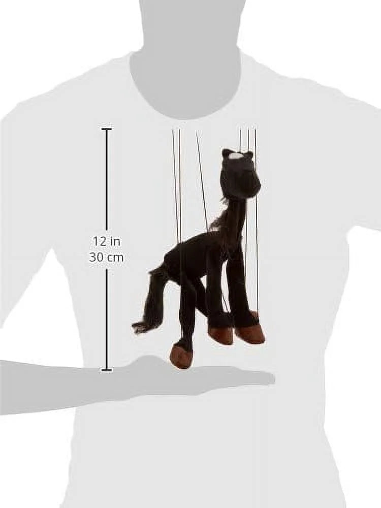 16 In. Black Baby Horse Marionette Puppet J6536