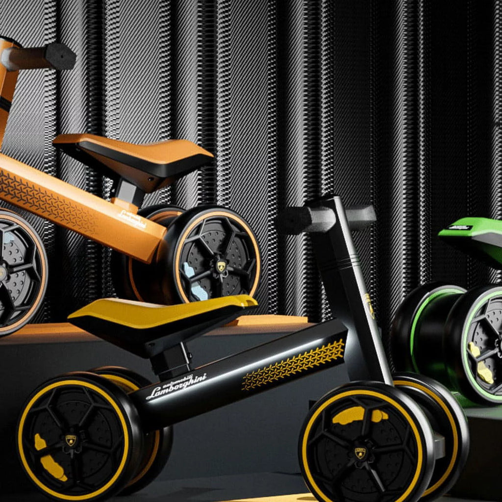 Yellow 4 Wheel Baby Balance Bike C835
