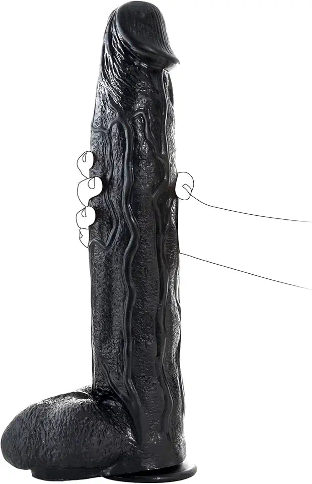 3" Diameter 16.7inch Long Realistic Dildo with Suction Cup Q414