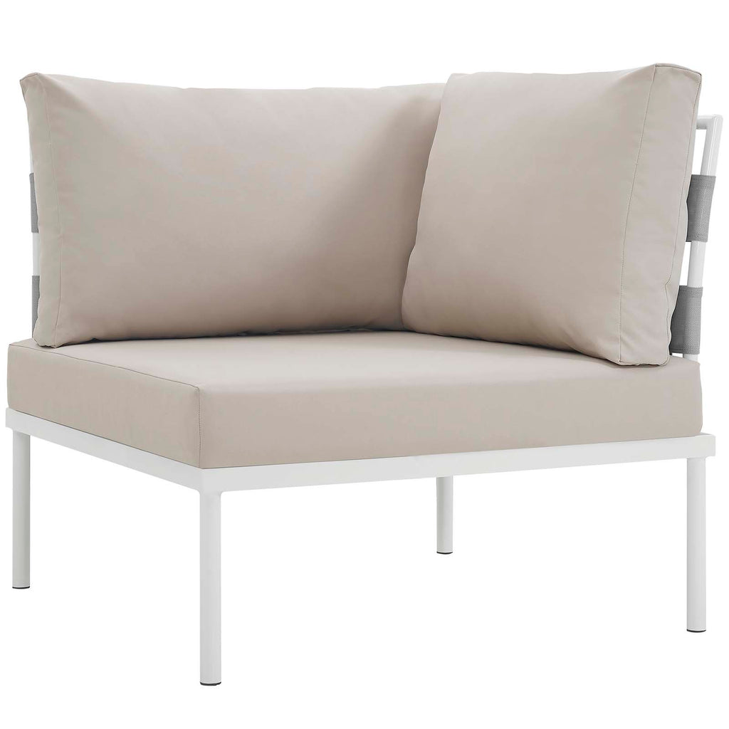 Grey White Gray Rattan Five PCS Sectional Sofa Set C927556