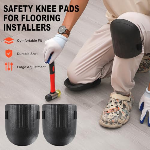 Laminate Wood Flooring Installation Hammer with Tapping Block and Knee Pad B851508