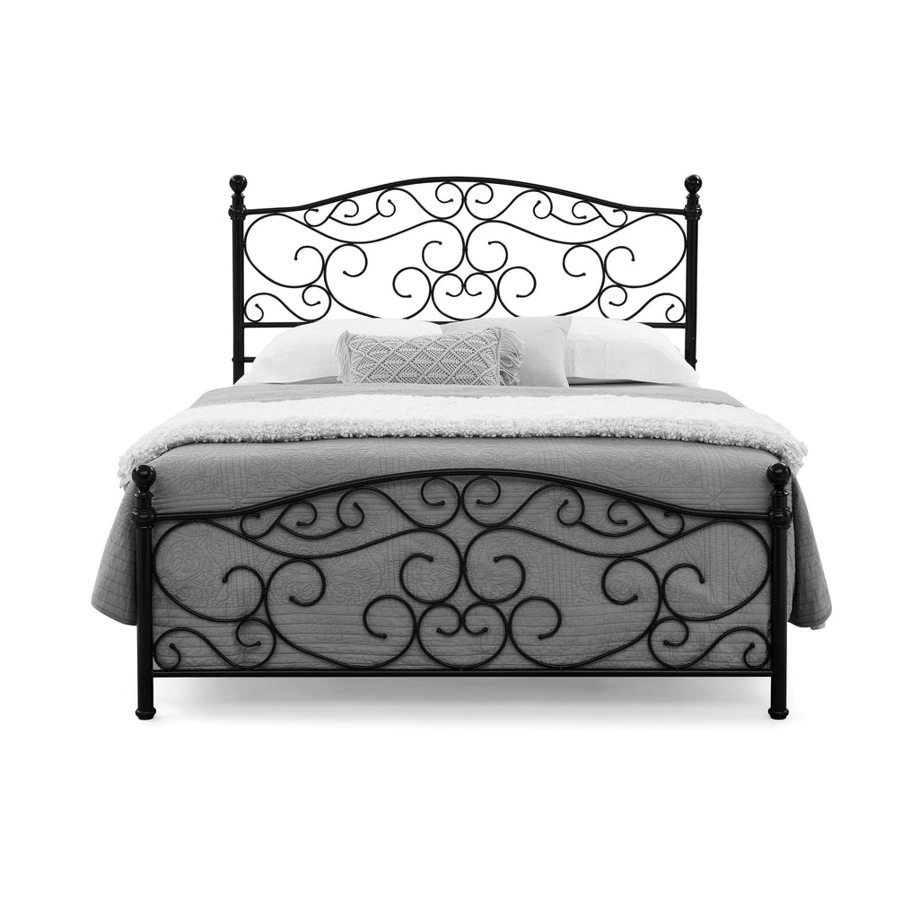 Black King Metal Bed-In-A-Box K63620
