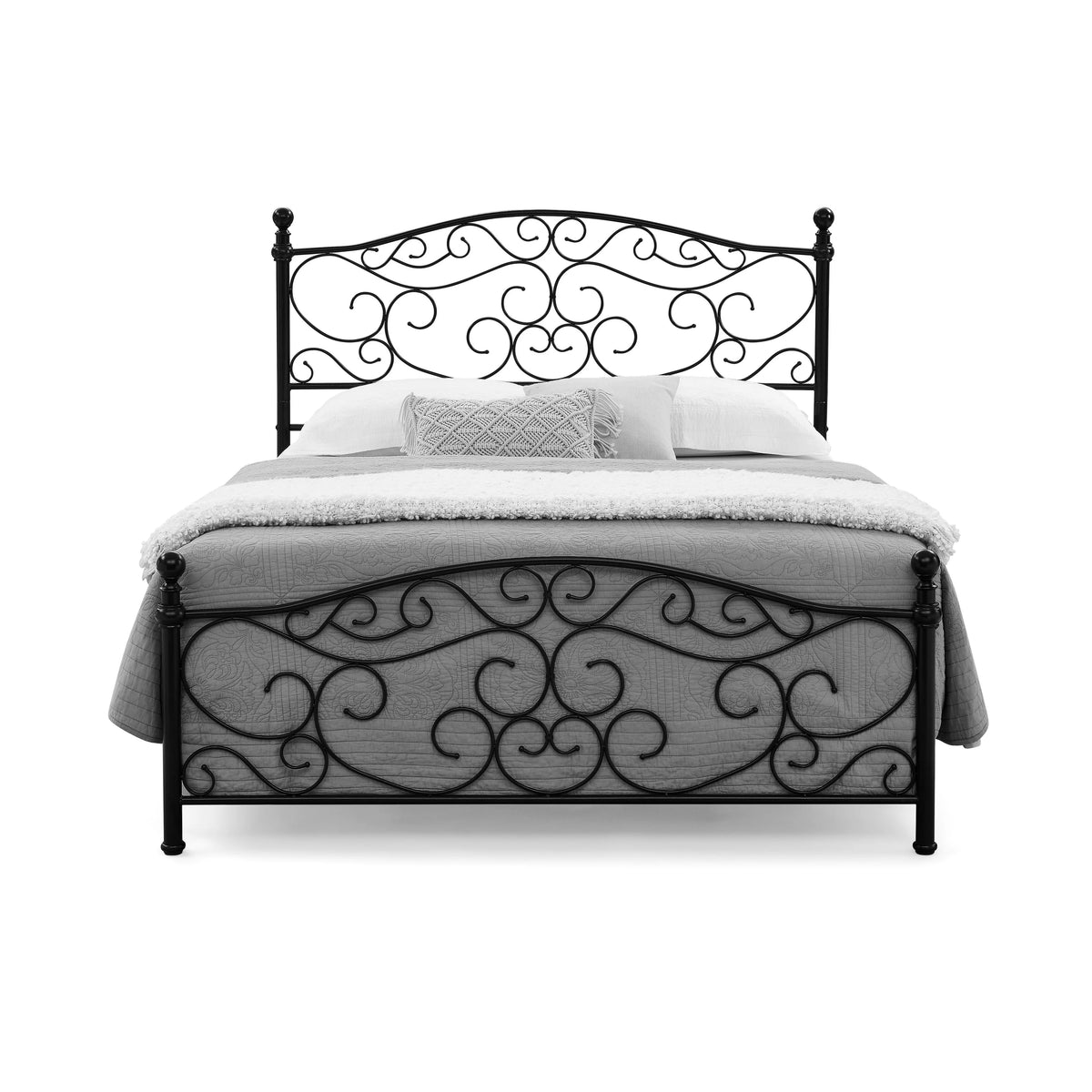 Black King Metal Bed-In-A-Box K63620