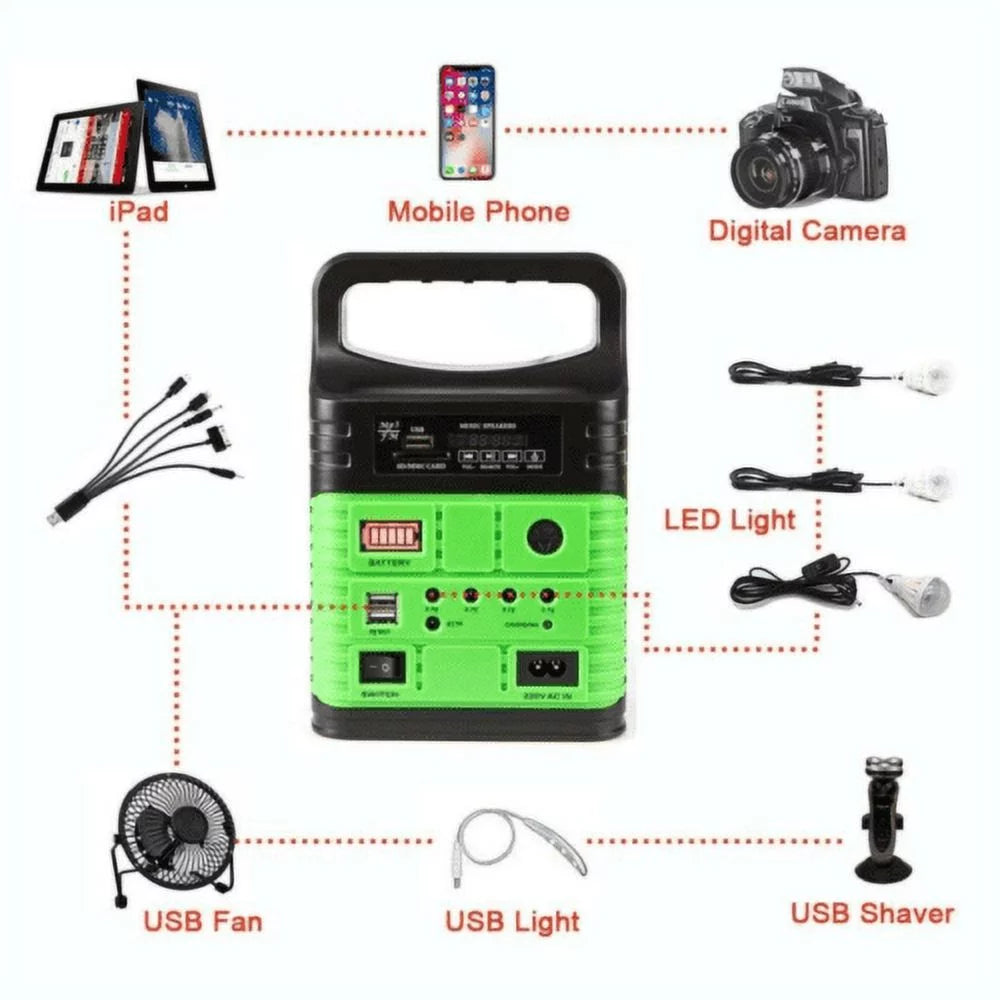 Portable Power Station and Solar Generator with 10W Solar Panel V987259
