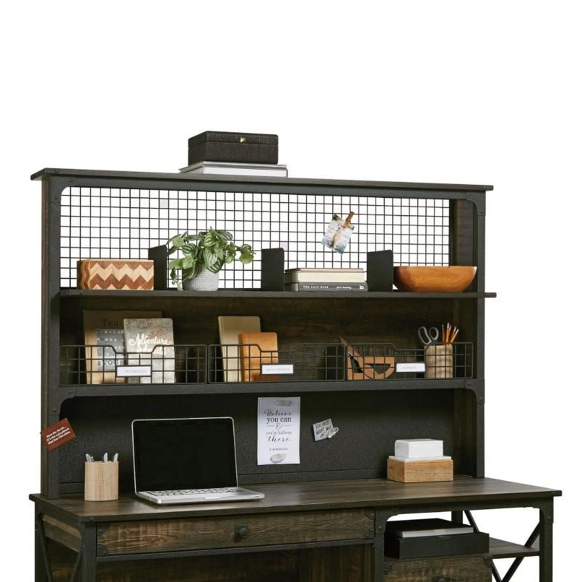 Computer Desk & Computer Hutch H69064