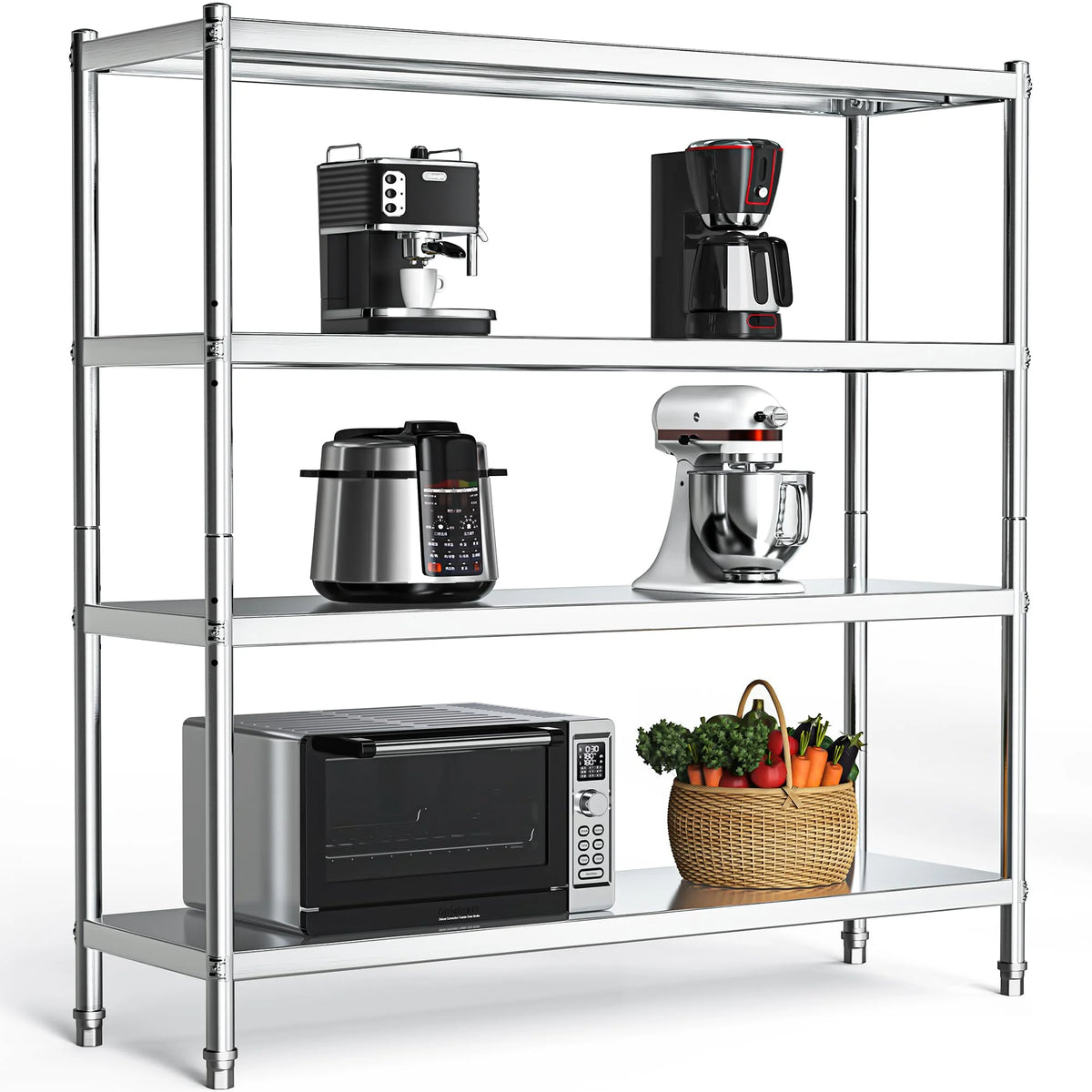 Stainless Steel 4 Tier Storage Shelf I149398
