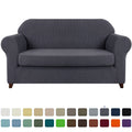 2-Piece Textured Grid Sofa Slipcover O81667