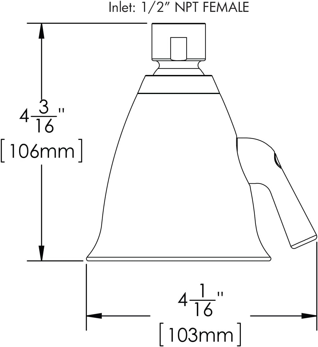 Polished Chrome Shower Head, Pack of 2 V75869